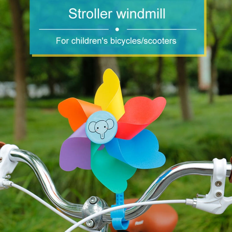 Children Bicycle Decoration Scooter Rotating Colorful Windmill With Long And Short Rod Bicycle