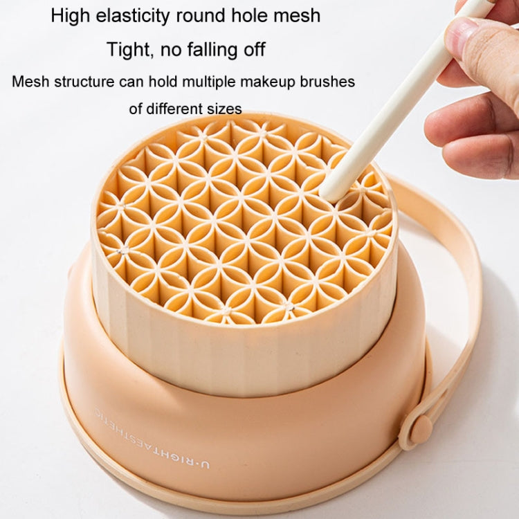 Makeup Brush Cleaning Bowl Storage Drying Rack Silicone Cosmetic Egg Cleaning Tool