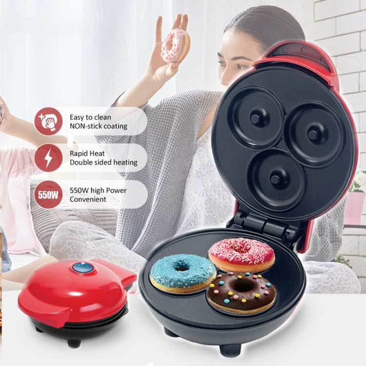 350W Mini Donut Maker Machine Can Make 3 Doughnuts