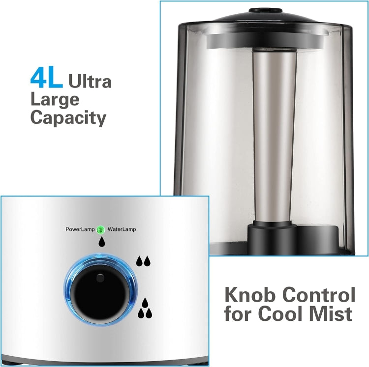 4L Reptile Humidifier Fogger Cool Mist Fog Mister with Tube for Tortoise Habita