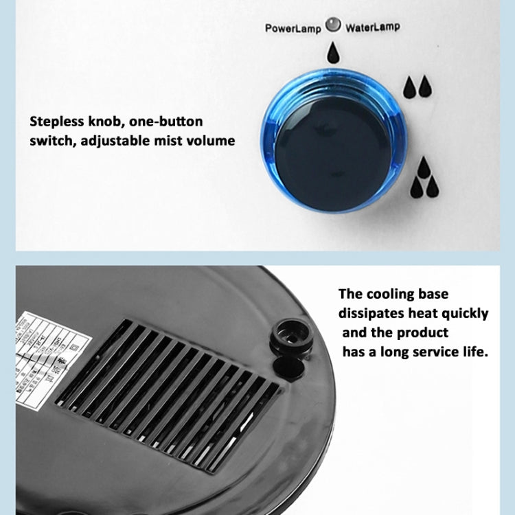 4L Reptile Humidifier Fogger Cool Mist Fog Mister with Tube for Tortoise Habita