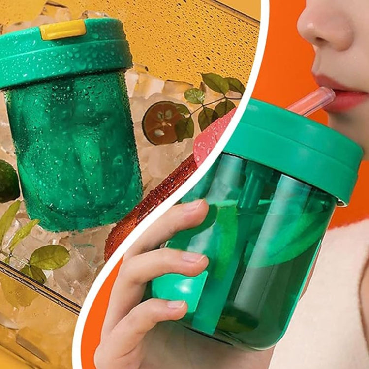 300ml Mini Children Water Mug Leakage-proof Student Plastic Portable Straw Cup