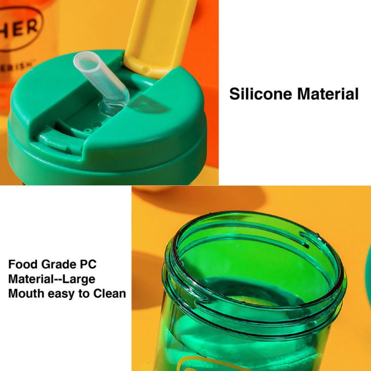 300ml Mini Children Water Mug Leakage-proof Student Plastic Portable Straw Cup
