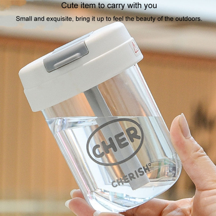 300ml Mini Children Water Mug Leakage-proof Student Plastic Portable Straw Cup