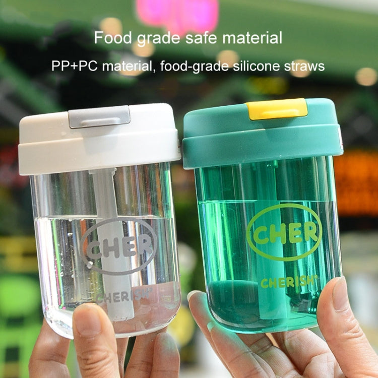 300ml Mini Children Water Mug Leakage-proof Student Plastic Portable Straw Cup