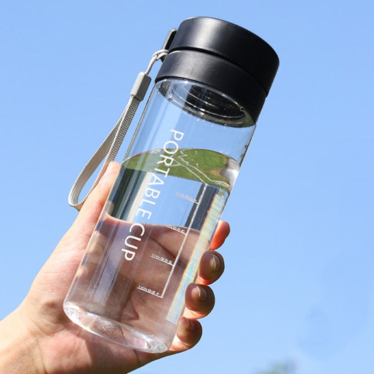 Outdoor Large Capacity Sports Mug Frosted Plastic Portable Leak-proof Teacups