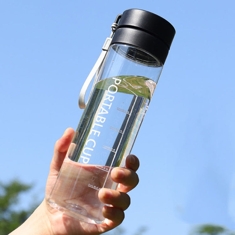 Outdoor Large Capacity Sports Mug Frosted Plastic Portable Leak-proof Teacups