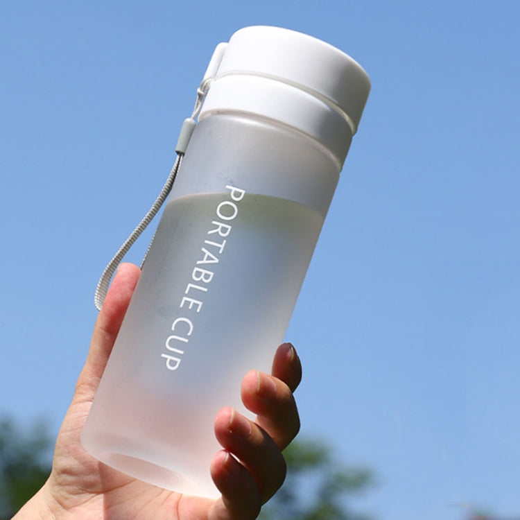 Outdoor Large Capacity Sports Mug Frosted Plastic Portable Leak-proof Teacups