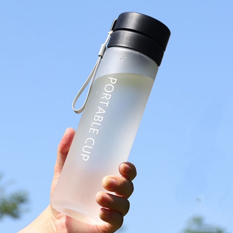 Outdoor Large Capacity Sports Mug Frosted Plastic Portable Leak-proof Teacups