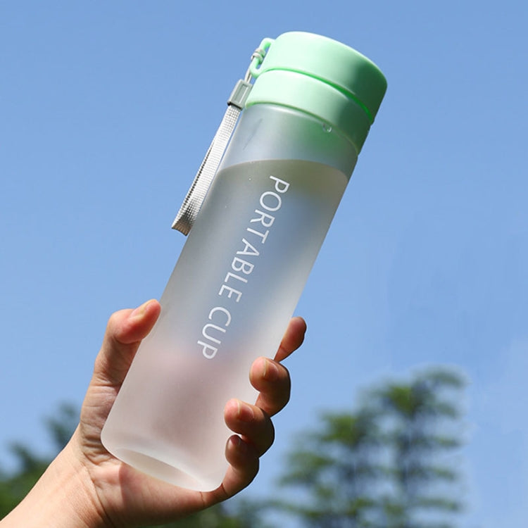 Outdoor Large Capacity Sports Mug Frosted Plastic Portable Leak-proof Teacups