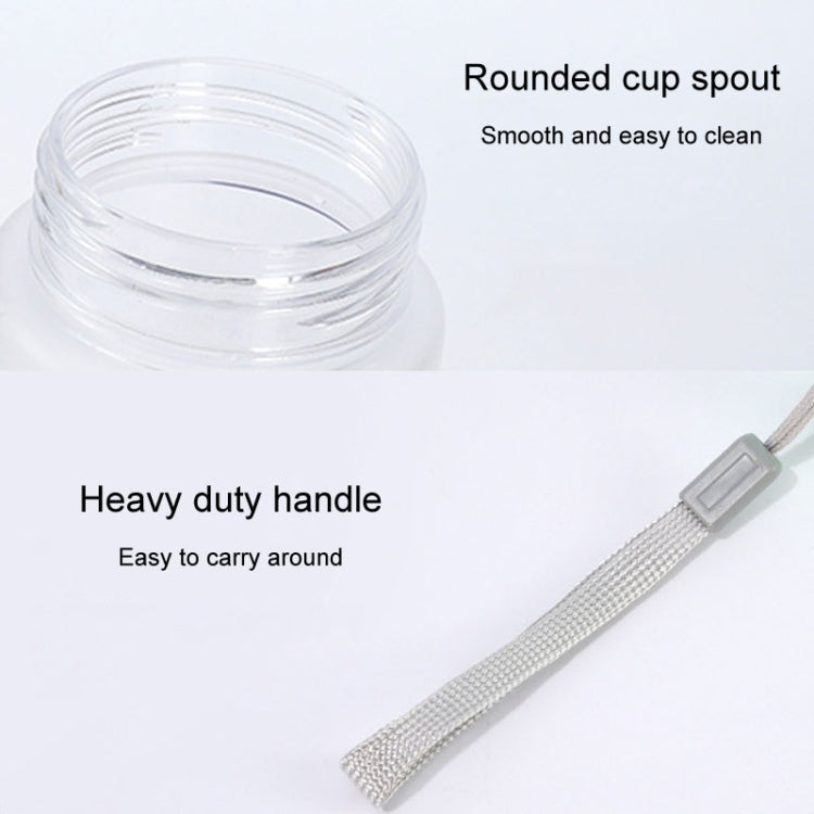 Outdoor Large Capacity Sports Mug Frosted Plastic Portable Leak-proof Teacups