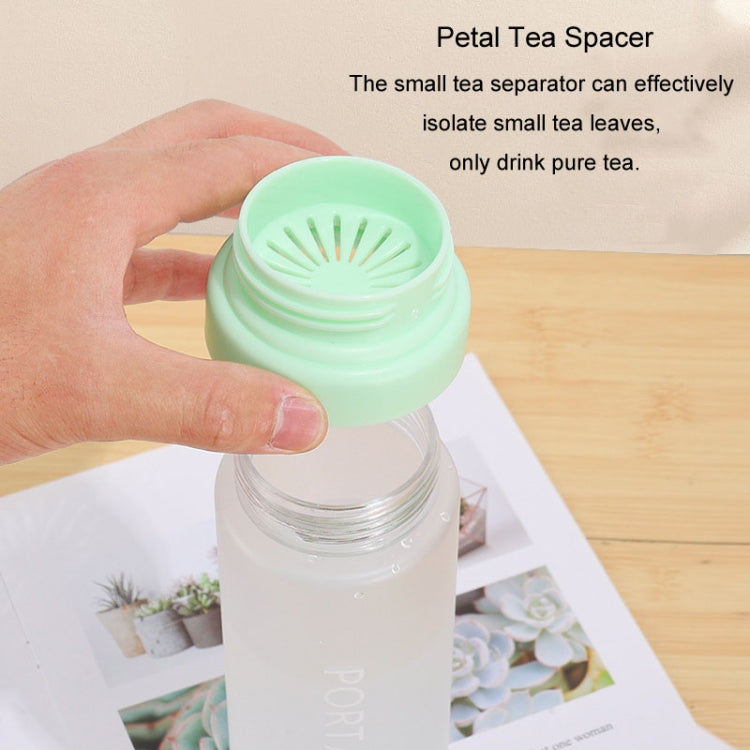 Outdoor Large Capacity Sports Mug Frosted Plastic Portable Leak-proof Teacups