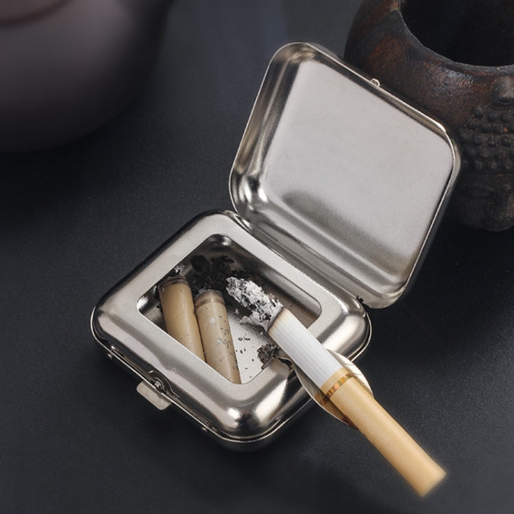 Mini Metal Ashtray Outdoor Portable Pocket Cigarette Holder