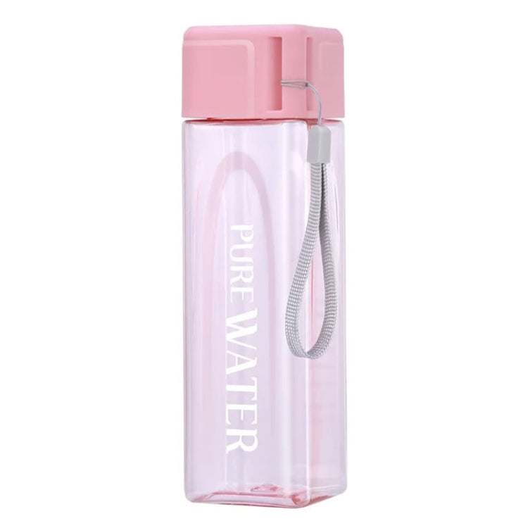 Simple Square Mug Portable Leak-Proof Plastic Cup Sports Camping Bottle