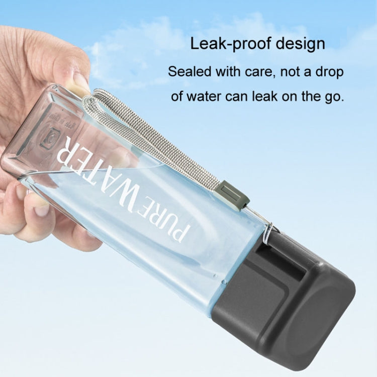 Simple Square Mug Portable Leak-Proof Plastic Cup Sports Camping Bottle
