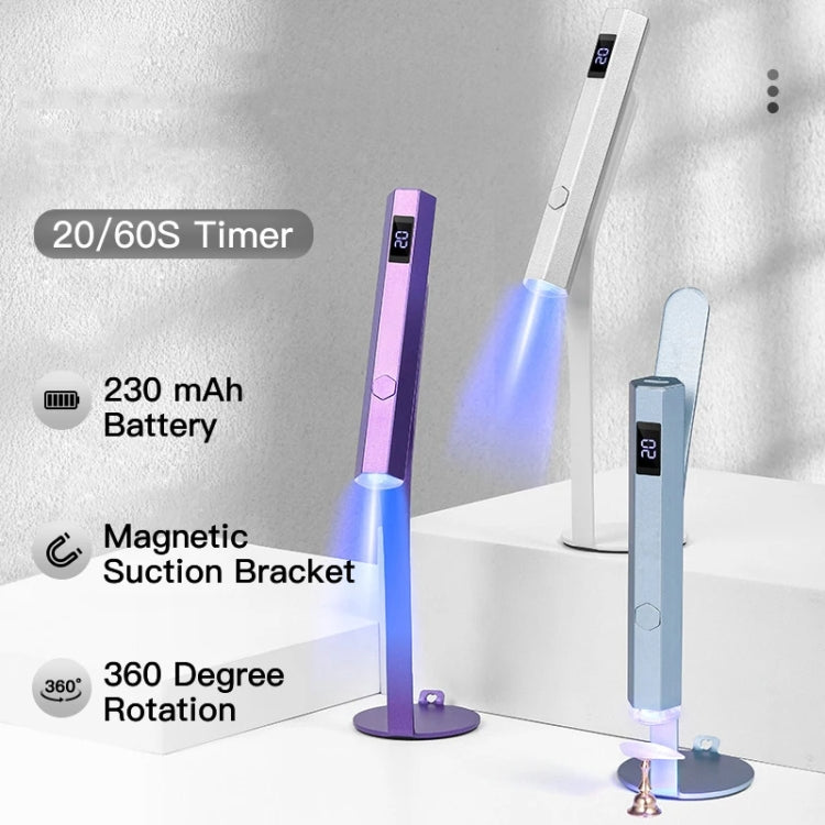 UV Nail Dryer Lamp With 2-speed Timing & Magnetic Bracket