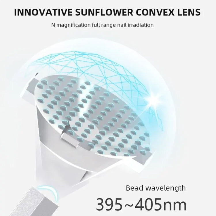 UV Nail Dryer Lamp With 2-speed Timing & Magnetic Bracket