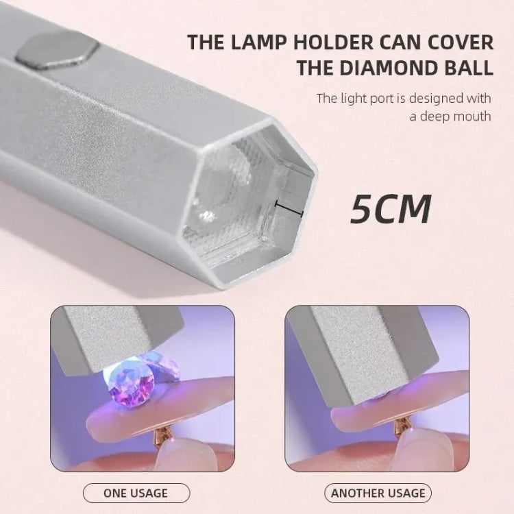 UV Nail Dryer Lamp With 2-speed Timing & Magnetic Bracket