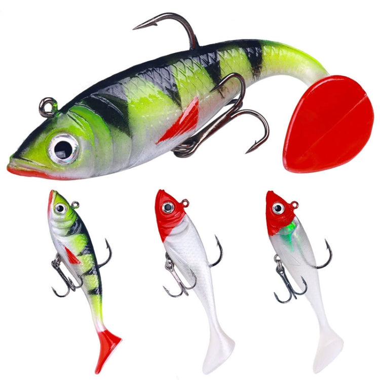 5pcs /Pack HENGJIA SO071 T-Tail Lead Fishing Lure Lua Fishing Soft Bait