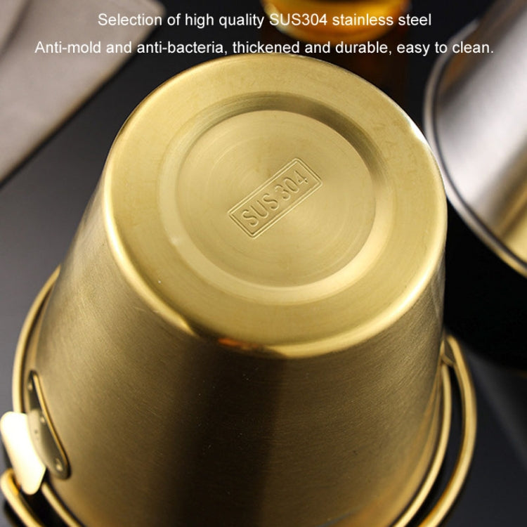 304 Stainless Steel Handheld Ice Bucket Bar Beer Chill Bucket Chips Milk Tea Snacks Barrel