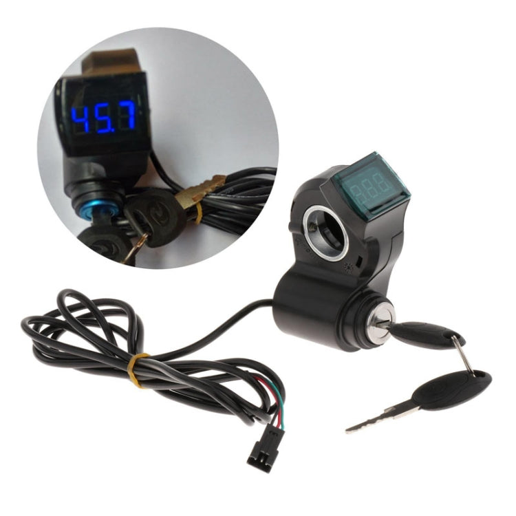 Electrical Vehicle Scooter Disconnect Switch Assembly With Keys Digital Display Start Switch