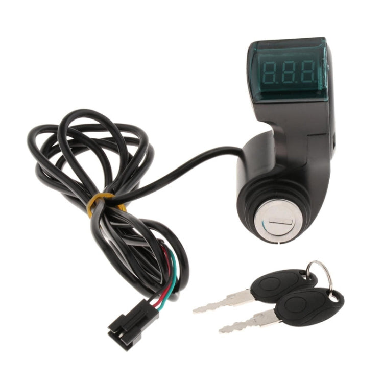Electrical Vehicle Scooter Disconnect Switch Assembly With Keys Digital Display Start Switch