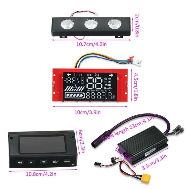 8 inch Electrical Scooter Master Digital Controller Display Panel Kit for Kugoo S1 / S2 / S3 / ETWOW