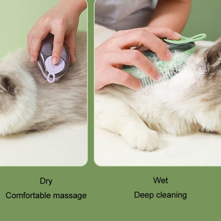 Dog Cleaning Supply Fillable Shower Gel Type Cats Dog Massage Bathing Brush