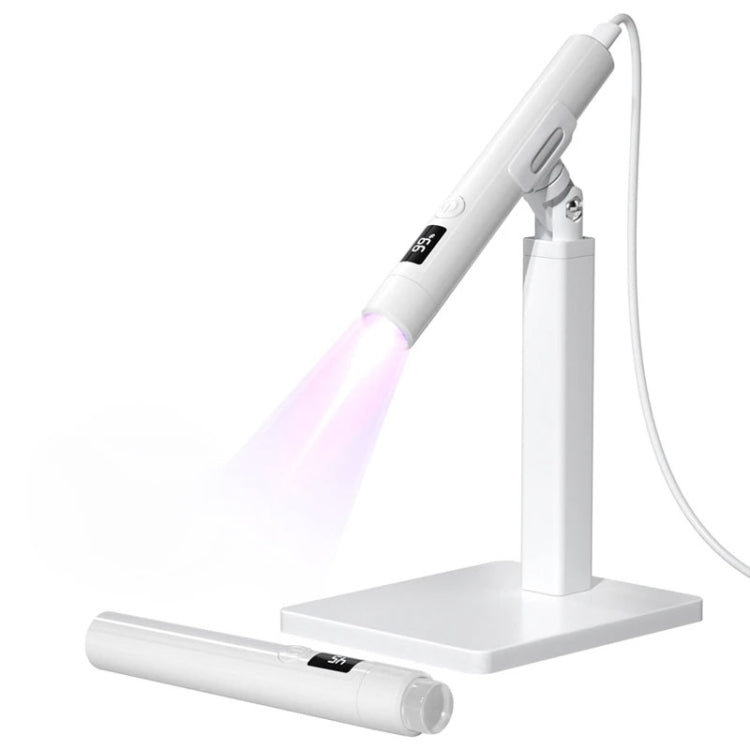 Rechargeable Mini UV Led Lamp for Nails Gel Dry With 360 Degree Rotating Stand