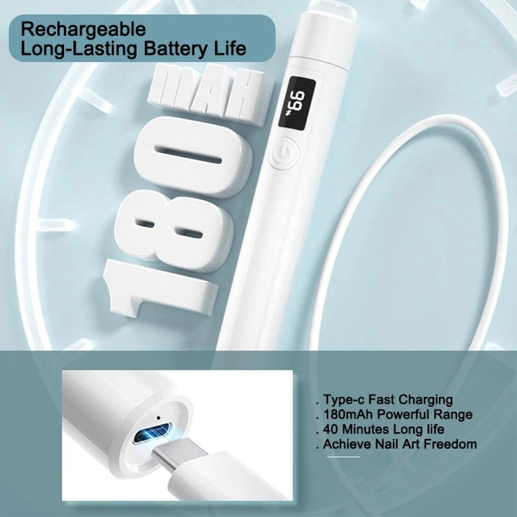 Rechargeable Mini UV Led Lamp for Nails Gel Dry With 360 Degree Rotating Stand