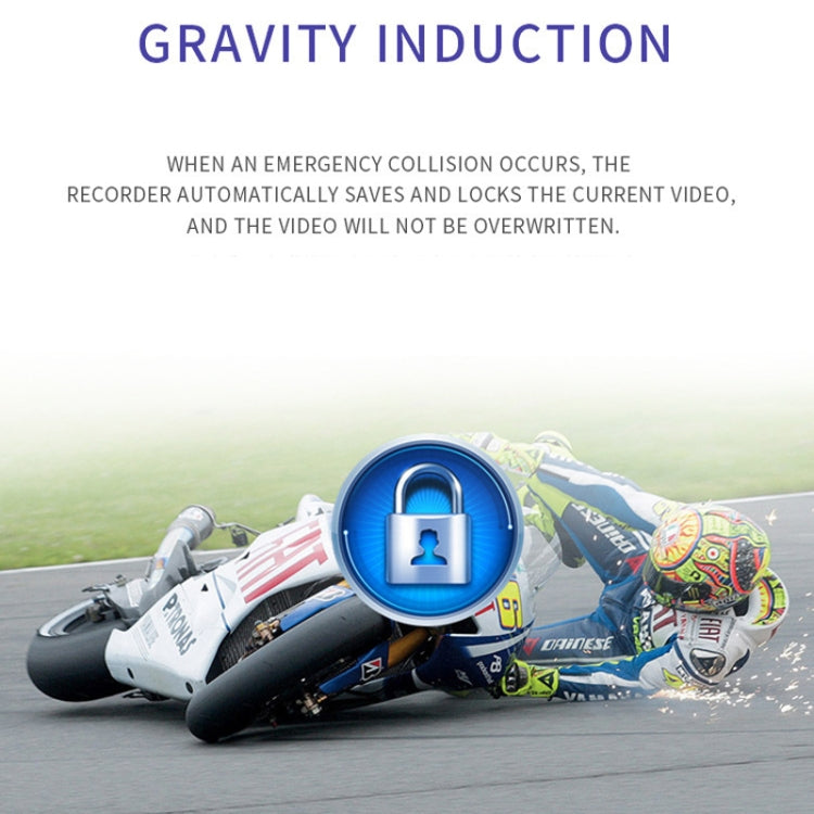 3 inch Motorcycle High-definition Dual-lens Driving Recorder