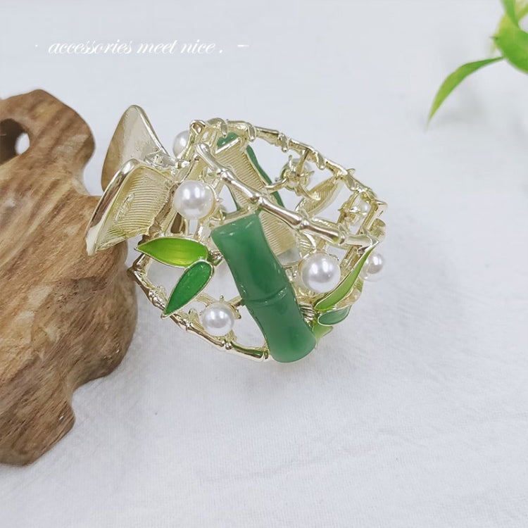 Alloy Hair Accessories Bamboo High Ponytail Clip