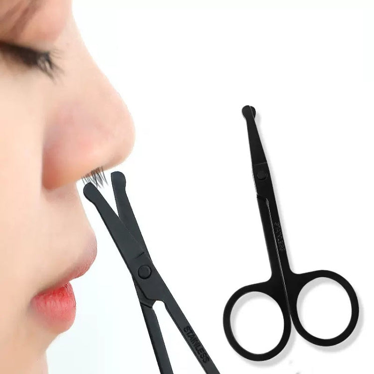 Men Nose Hair Scissor Round Tip Nose Hair Trimmer Manual Trimming Scissor
