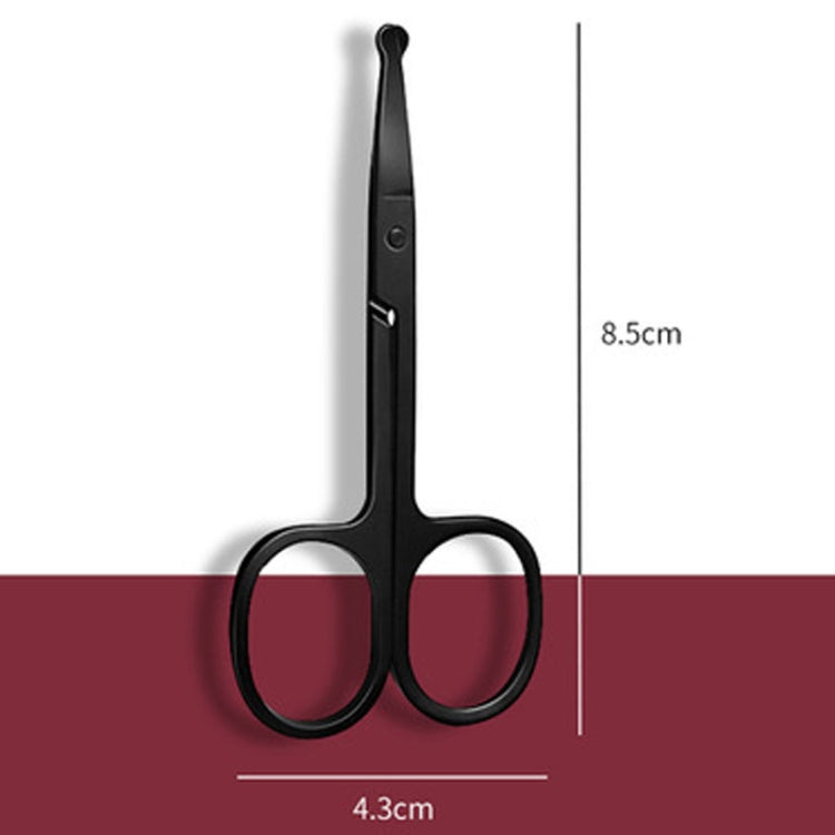 Men Nose Hair Scissor Round Tip Nose Hair Trimmer Manual Trimming Scissor