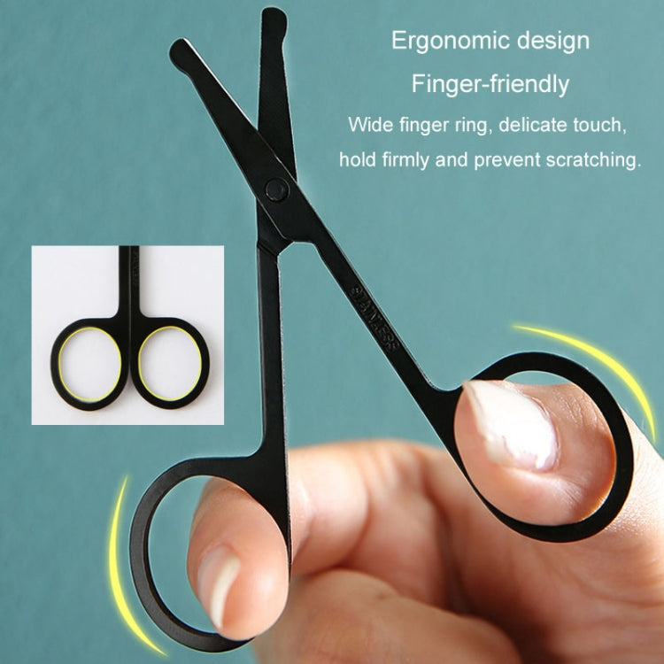 Men Nose Hair Scissor Round Tip Nose Hair Trimmer Manual Trimming Scissor