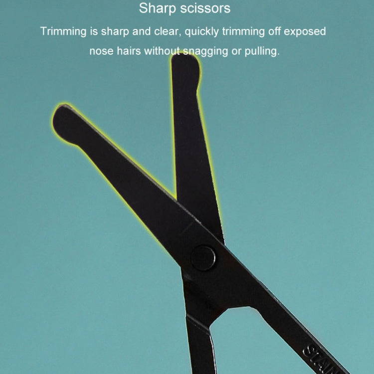 Men Nose Hair Scissor Round Tip Nose Hair Trimmer Manual Trimming Scissor