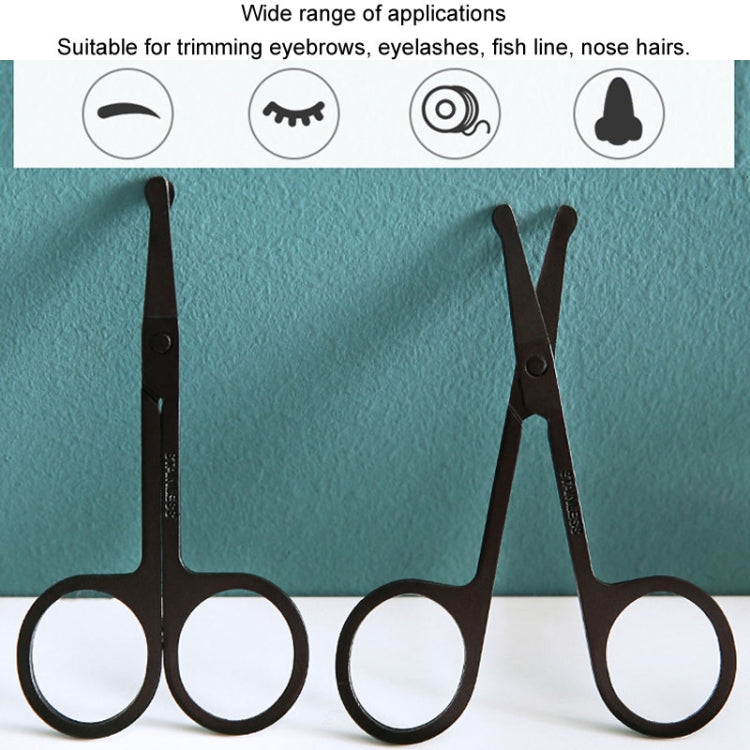 Men Nose Hair Scissor Round Tip Nose Hair Trimmer Manual Trimming Scissor