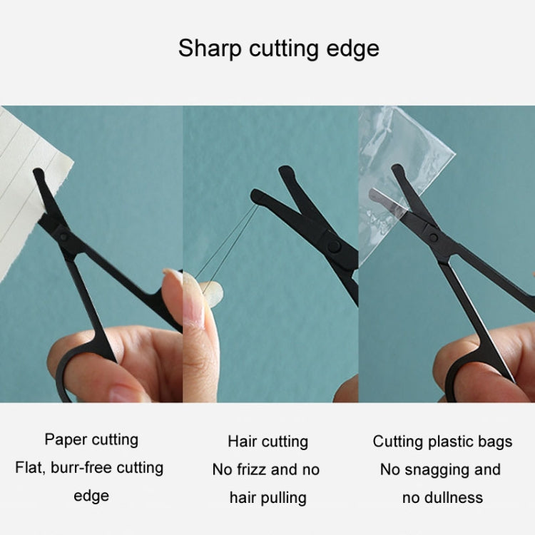 Men Nose Hair Scissor Round Tip Nose Hair Trimmer Manual Trimming Scissor