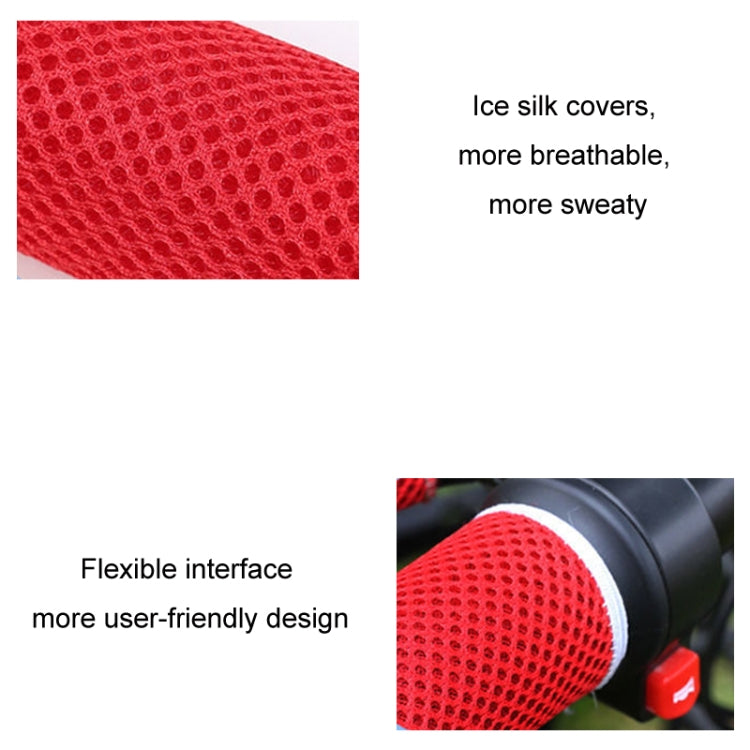 Summer Ice Silk Sweat-absorbent Breathable Electric Vehicle Grips