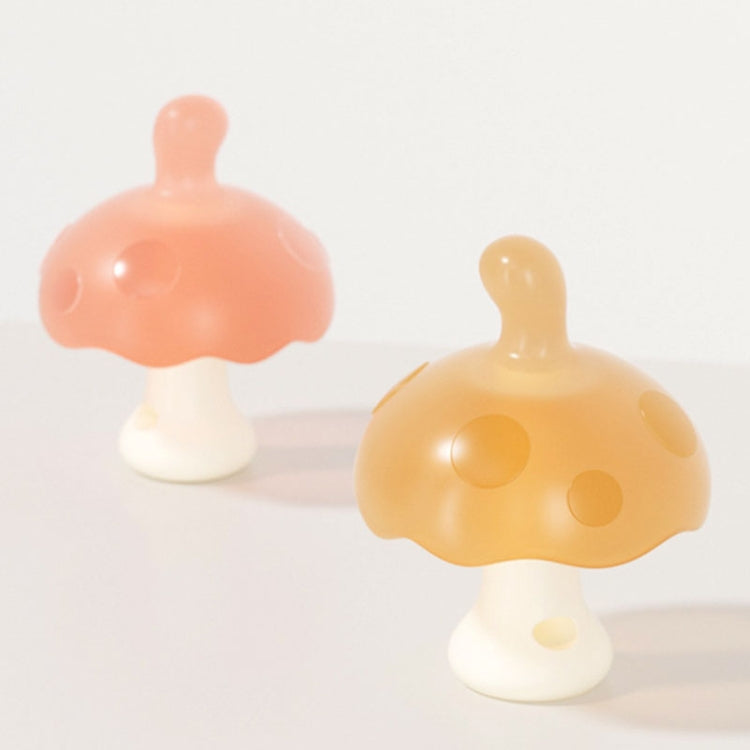Baby Silicone Teether Small Mushroom Type Anti-Eating Hand Baby Teething Stick