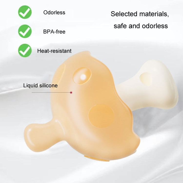 Baby Silicone Teether Small Mushroom Type Anti-Eating Hand Baby Teething Stick