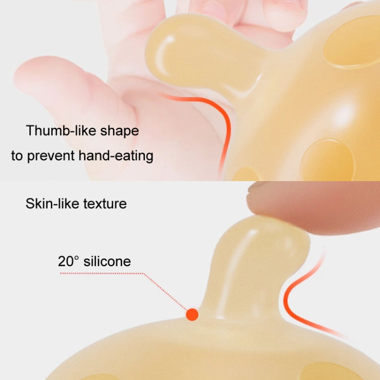 Baby Silicone Teether Small Mushroom Type Anti-Eating Hand Baby Teething Stick