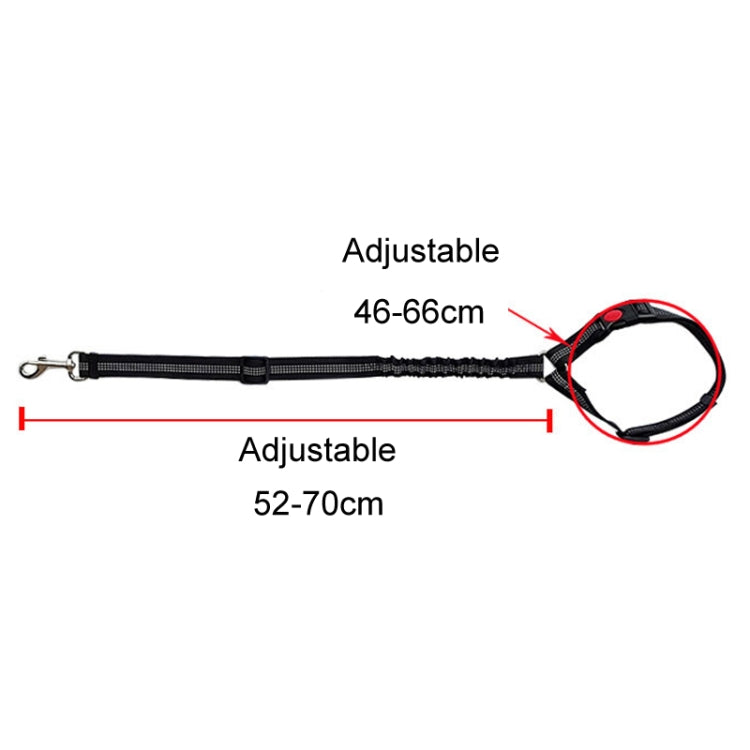 Dog Vehicle Seat Belt Rope Elastic Cushioned Towing Leash