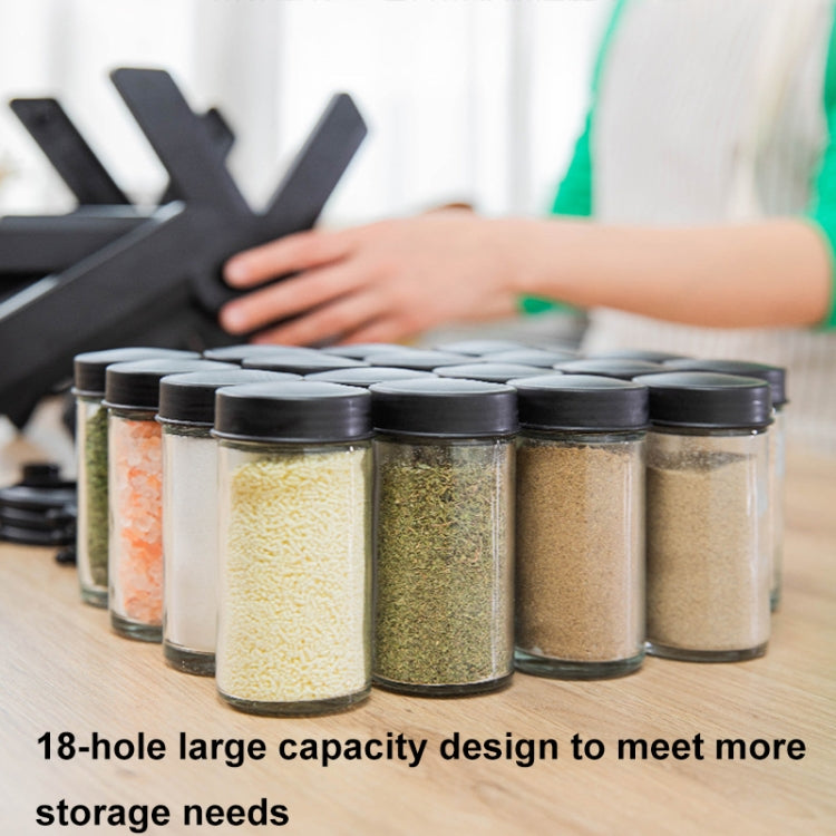 18-in-1 Rotating Ferris Wheel Kitchen Condiment Bottle Holder Set