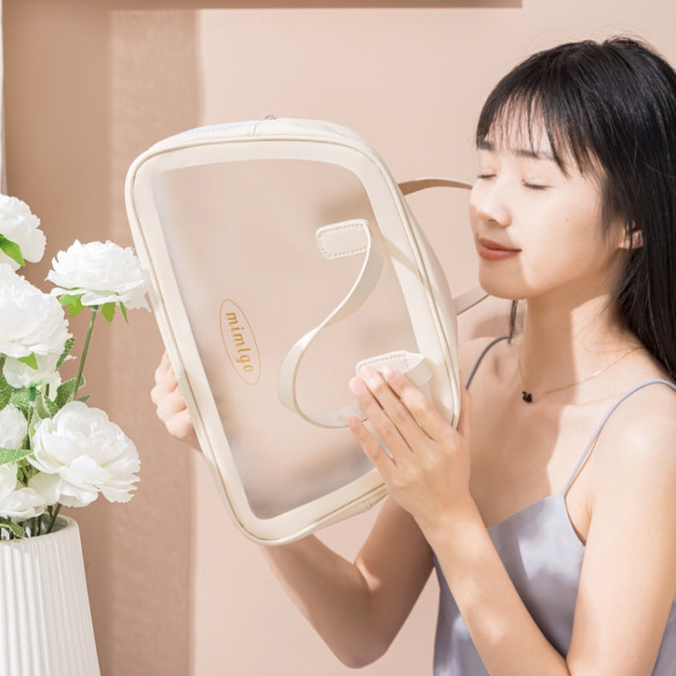 PU Dry And Wet Separation Washing Bag Double Layer Large Capacity Handheld Cosmetic Bag