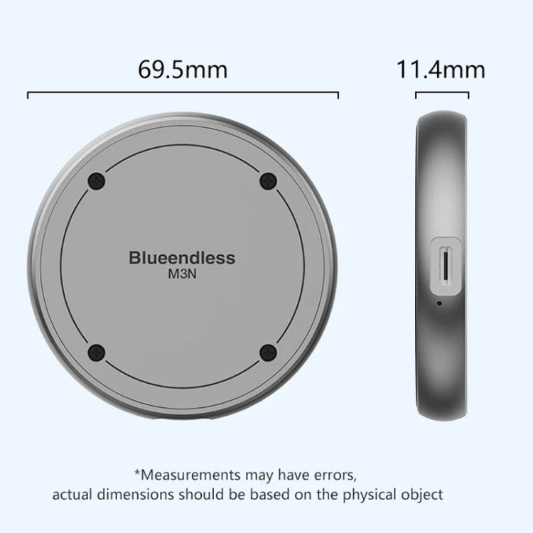 Blueendless M3N Magnetic M.2 2230 / 2242 NVMe SSD Enclosure 10Gbps Type-C USB3.1 SSD Case For Mobile Phone
