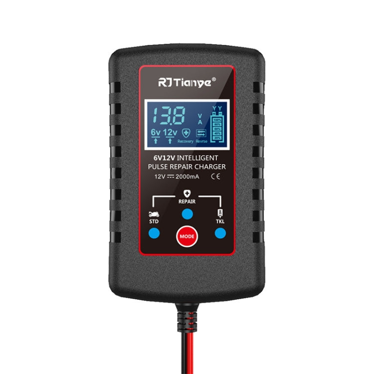 RJtianye 6V/12V ASE Adapter Cable Car Motorcycle Lawn Mower Battery Charger