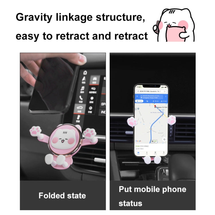 ICARER FAMILY AK-01 Car Air Outlet Cartoon Phone Holder Car Navigation Gravity Support Frame