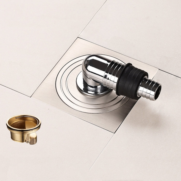 All Copper Brushed Anti-Odor Floor Drain Gravity Copper Core Bathroom Floor Drain
