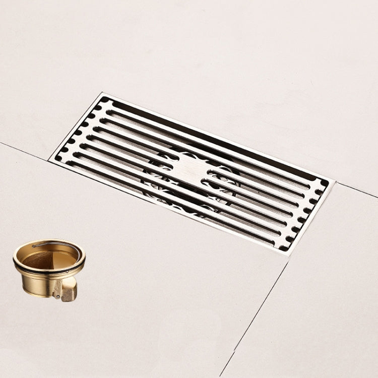All Copper Brushed Anti-Odor Floor Drain Gravity Copper Core Bathroom Floor Drain